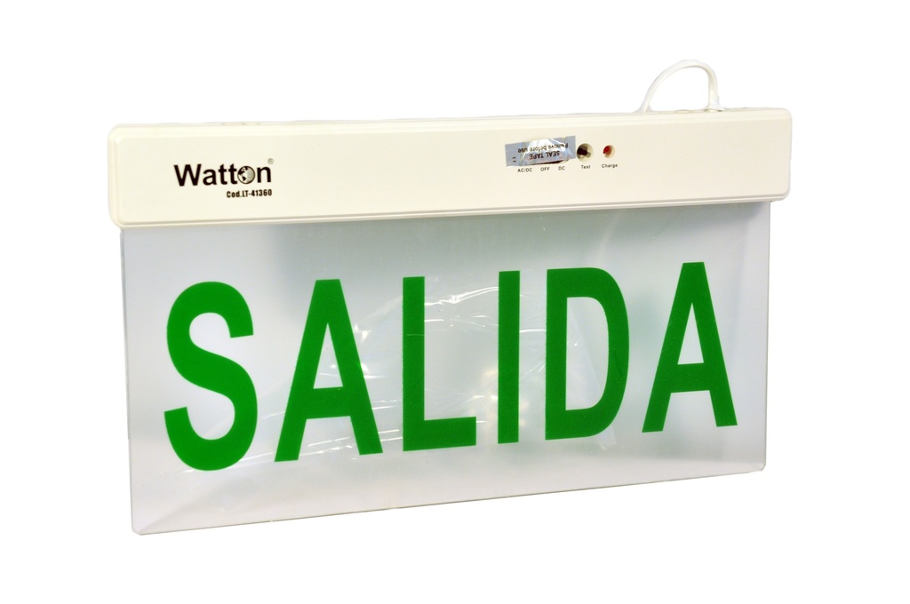 Cartel "SALIDA" - LED 220 v