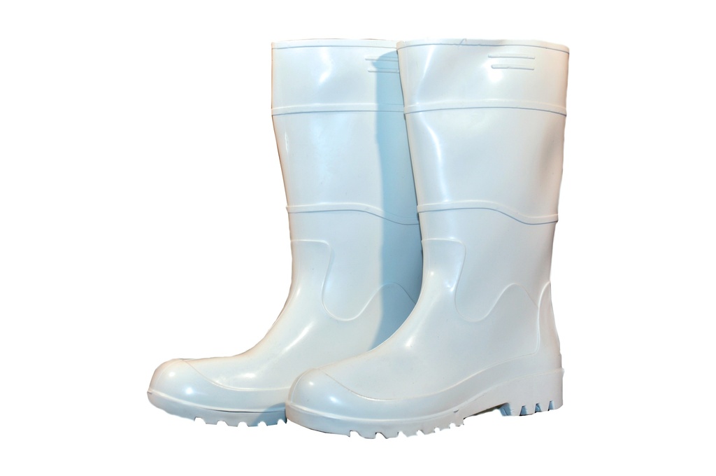 Bota PVC Blanco Sin puntera