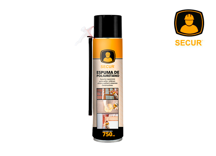 Espuma de poliuretano 750 ml - SECUR